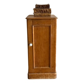 Antique English Pine Nightstand For Sale