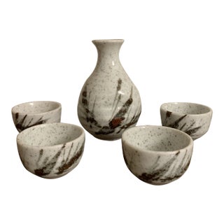 Mid-Century Modern Otagiri Omc Sake Set- 5 Pieces For Sale