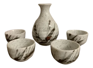 Mid-Century Modern Otagiri Omc Sake Set- 5 Pieces