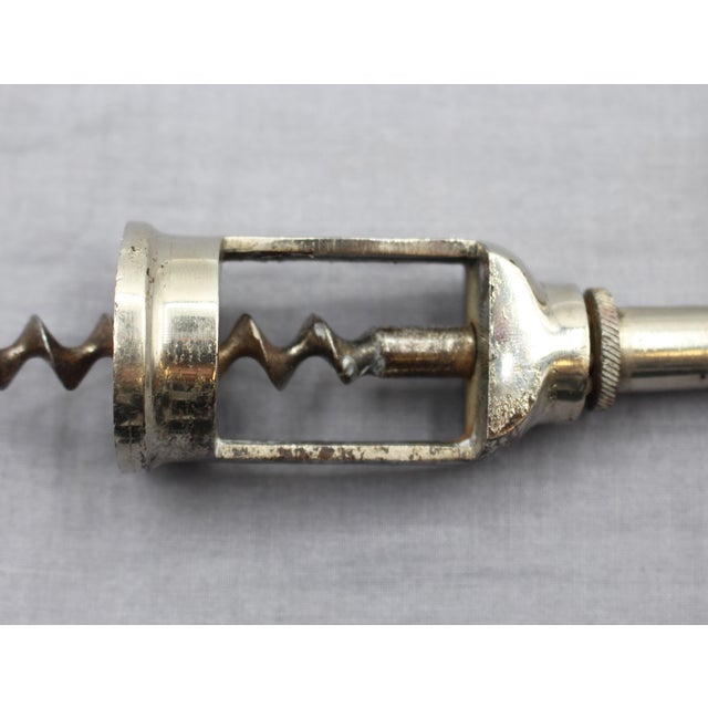 Early 20th Century Nickle on Steel Ballbearing Corkscrew For Sale In Raleigh - Image 6 of 7