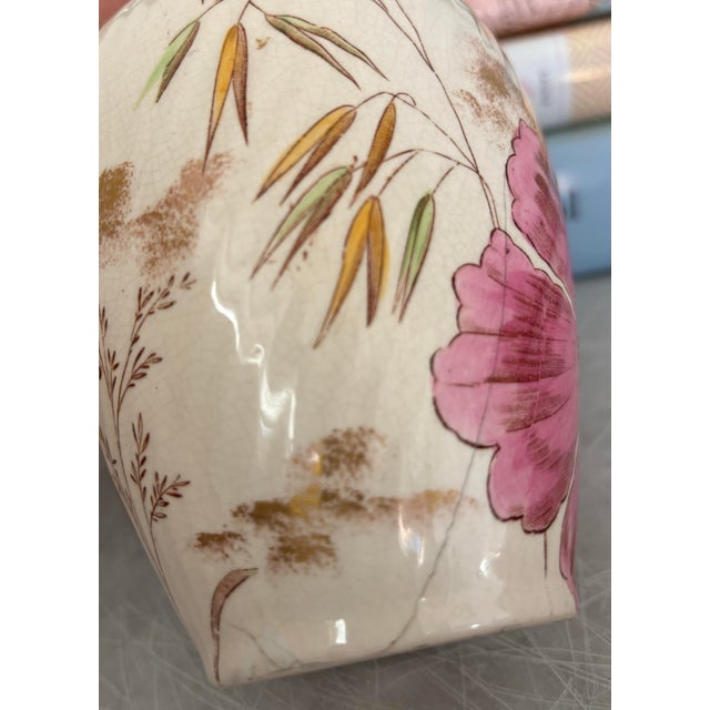 Gold 1800s English Adderley Gold Lustre Vase For Sale - Image 8 of 8
