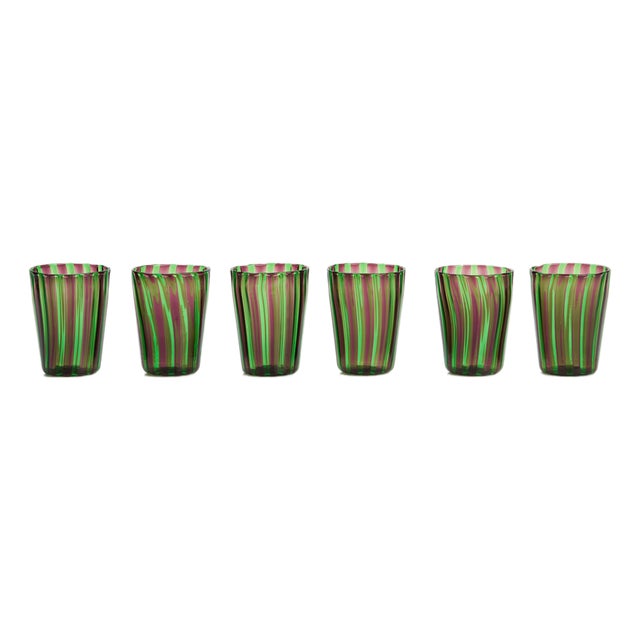 Italian Tequila Glasses by Angelo Ballarin for Ribes Studio, 2004, Set of 6 For Sale