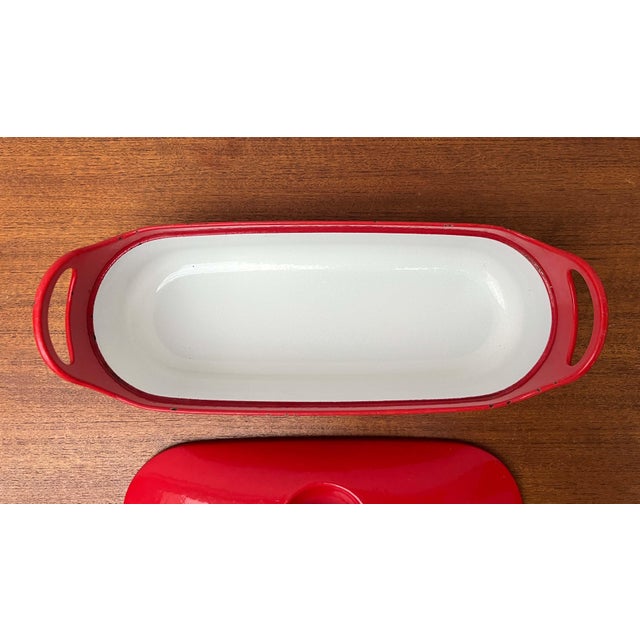 Mid-Century Modern Red Enamel Cast Iron Pot by Timo Sarpaneva for Rosenlew of Finland, 1960s For Sale - Image 17 of 18