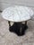 1940's Marble Top Side Table With Diamond Cut Crystal Detail For Sale - Image 4 of 10