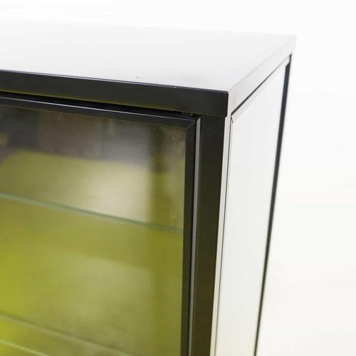 Rudsta Display Cabinet in Anthracite Metal and Glass from Ikea For Sale - Image 3 of 10