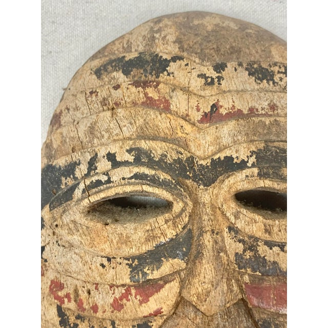 Vintage African Wooden Mask For Sale - Image 12 of 12