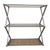 Vintage Iron and Glass Mid-Century Three-Shelf Étagère For Sale