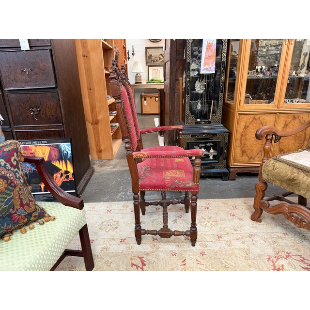 Gothic 19th Century English Hunting Bench For Sale - Image 3 of 9