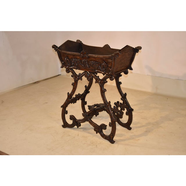 Late 19th Century 19th Century Black Forest Carved Planter on Stand For Sale - Image 5 of 11