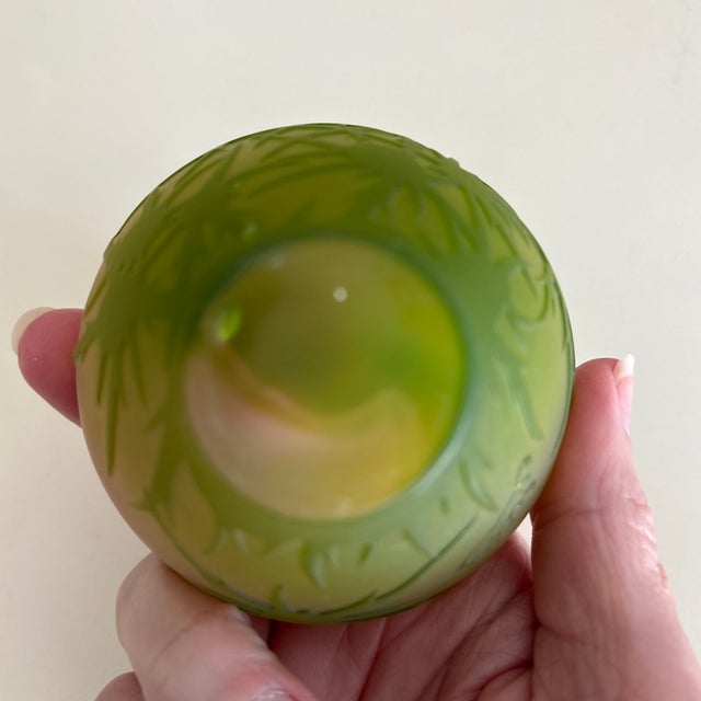 Glass Petite Emile Galle Cameo Vase For Sale - Image 7 of 8