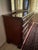 Late 20th Century Broyhill Premier "Ethan Allen Style" Cherry Wood Triple Dresser & Triptych Split Swan-Neck Pediment Top Mirror Mint Condition For Sale - Image 9 of 18