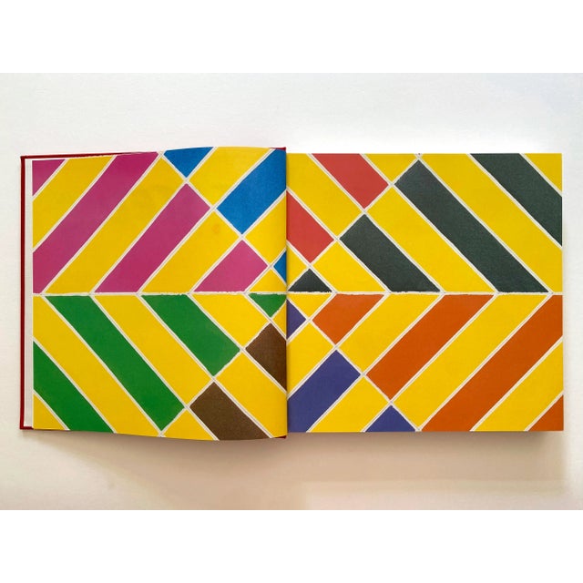 Mid-Century Modern Frank Stella " Paintings 1958 - 1965 : A Catalogue Raisonne " Vintage 1986 1st Edtn Lithograph Print Landmark Volume Extra Large Hardcover Art Book For Sale - Image 3 of 13