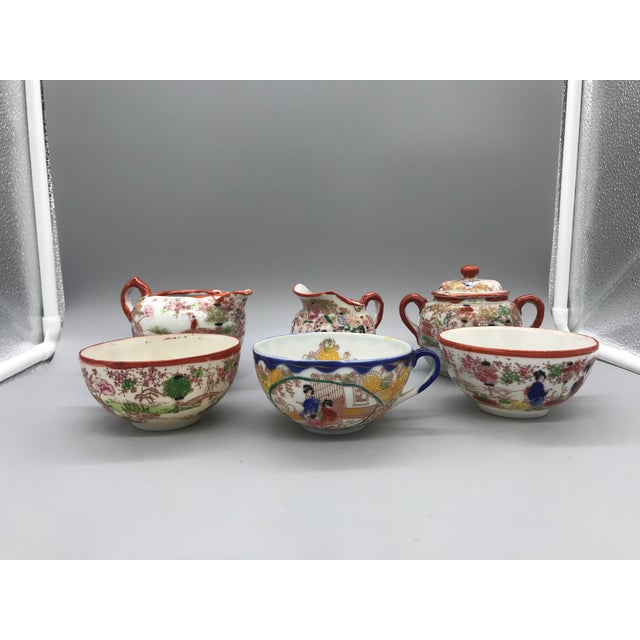 Kutani Satsuma Eggshell Geisha Tea Set Chairish