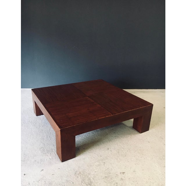 Postmodern Coffee Table in the style of Parsons, 1980s For Sale - Image 6 of 18