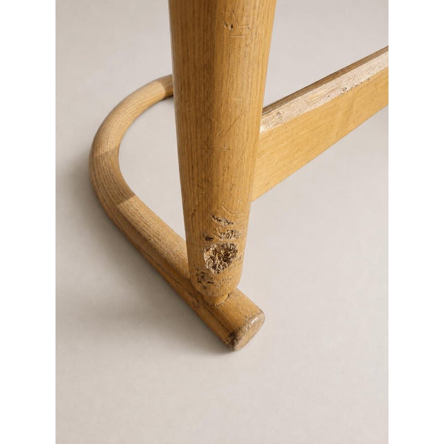 Brown Postmodern Oak Bar Stools by Allmilmö, 1980s, Set of 4 For Sale - Image 8 of 14