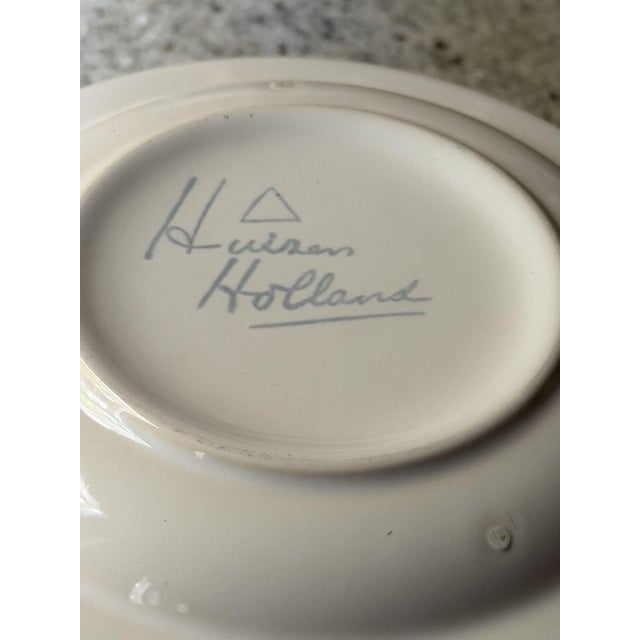 Mid-Century Dutch Ceramic Espresso Cups and Saucers from Huizen Holland, 1970s, Set of 16 For Sale - Image 6 of 13