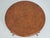 Traditional Round Leather Top Metal Base Coffee Table For Sale - Image 3 of 13