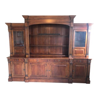 Traditional Ethan Allen Entertainment Center and Display Cases For Sale