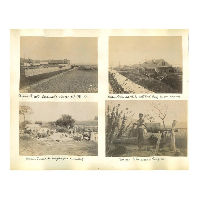 Unknown, Pei-Ho River Photographs, Original Albumen Print, 1890s For Sale