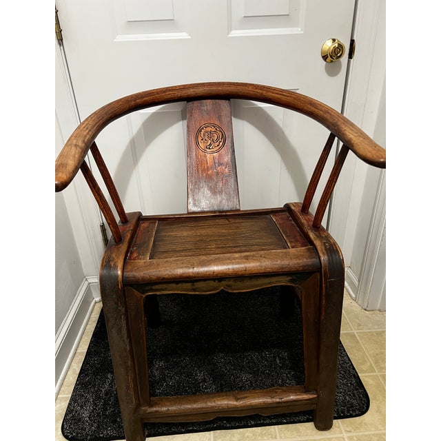 Early 19th Century Early 19th Century Chinese Barrel Ming Chair For Sale - Image 5 of 6
