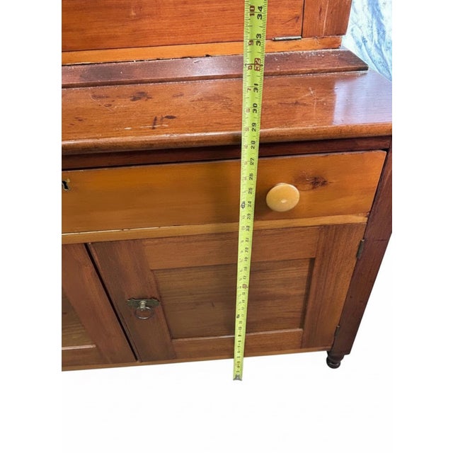 Wood Early 19th Century Butler’s Plantation Secretary Desk With Rare Tiger Maple Interior For Sale - Image 7 of 12
