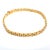 Modern 14k Yellow Gold Men's Solid Link Chain Bracelet For Sale - Image 3 of 9