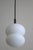 Mid-Century Opal Glass Organically Shaped Pendant Lights, Set of 3 For Sale - Image 9 of 10
