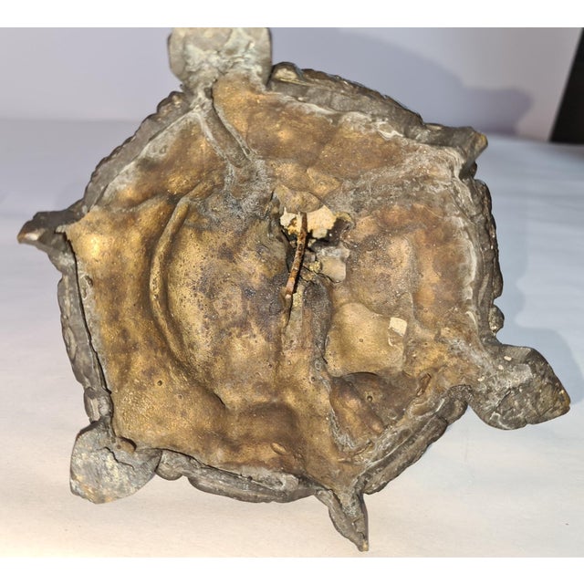 19th Century Antique Cherub Bronze Candle Holders, French For Sale - Image 12 of 14