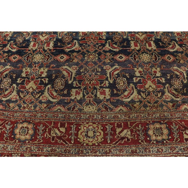 1910s Antique Indian Area Rug - 4′11″ × 5′6″ For Sale - Image 4 of 10