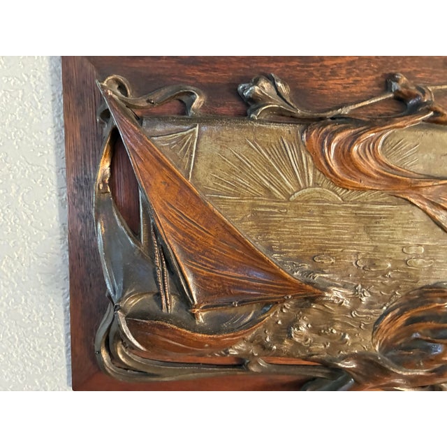Early 20th Century Beautiful French Art Nouveau Wall Plaques For Sale - Image 5 of 7