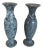 Late 20th Century Grey Marble Bud Vases - a Pair For Sale