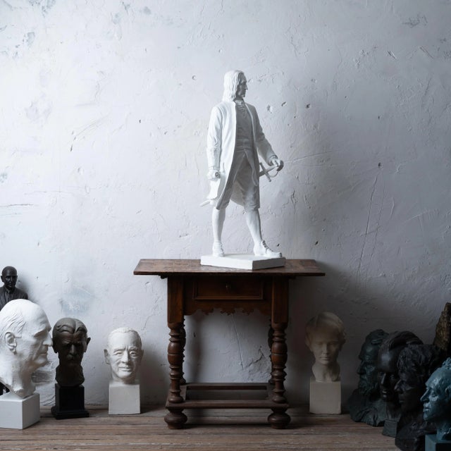 Rosario Russell Fiore (American, 1908-1994) A plaster maquette of General James Oglethorpe, 1976 14 inches wide by 18...