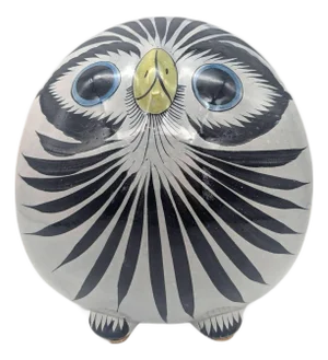 1970s Tonalá Mexico Ceramic Owl Figurine