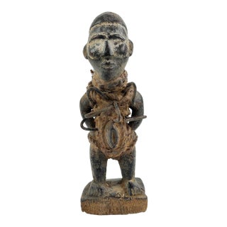 Early 20th Century Kongo Nkisi Nkondi Power Fetish Figure For Sale