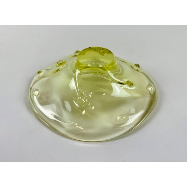 Art Glass Bowl by Josef Hospodka for Chribska Glassworks, 1960s For Sale - Image 6 of 9