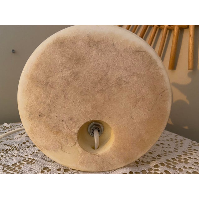 Stone Vintage Spanish Pegasam Alabaster Table Lamp With White Doves For Sale - Image 7 of 8