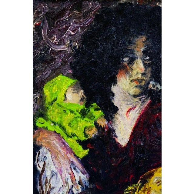 1960s Anna Maria Moscardini, Motherhood, 1966, Oil Painting on Canvas, Framed For Sale - Image 5 of 14
