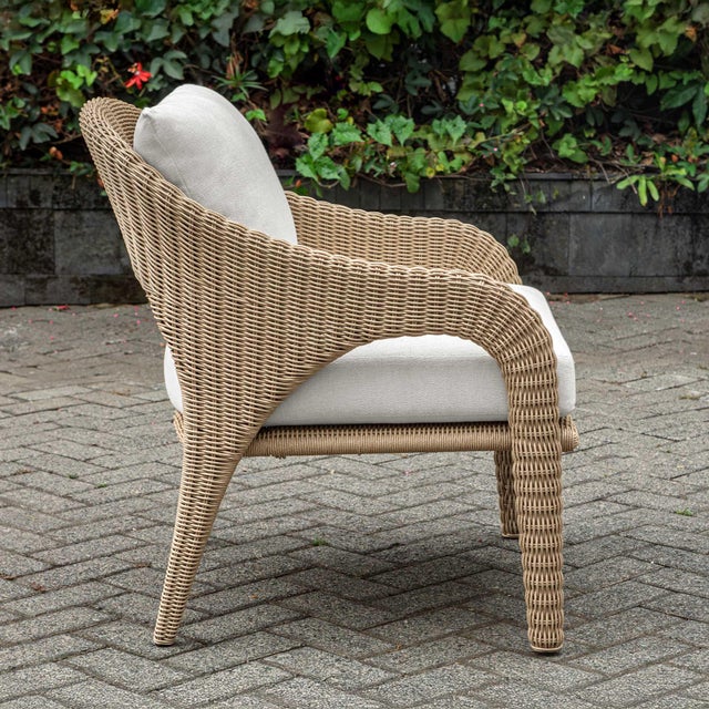 Kavali Outdoor Wicker Lounge Chair For Sale - Image 10 of 15