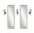 3 vintage danish modern glass and brass sconces by abo renders denmark dimensions 11.02 in. H x 6.29 in. W x 6.29 in. D 28...