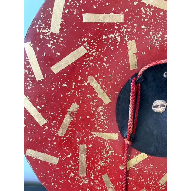 Japanese Lacquered Samurai Jingasa Hat Edo Period For Sale - Image 4 of 13