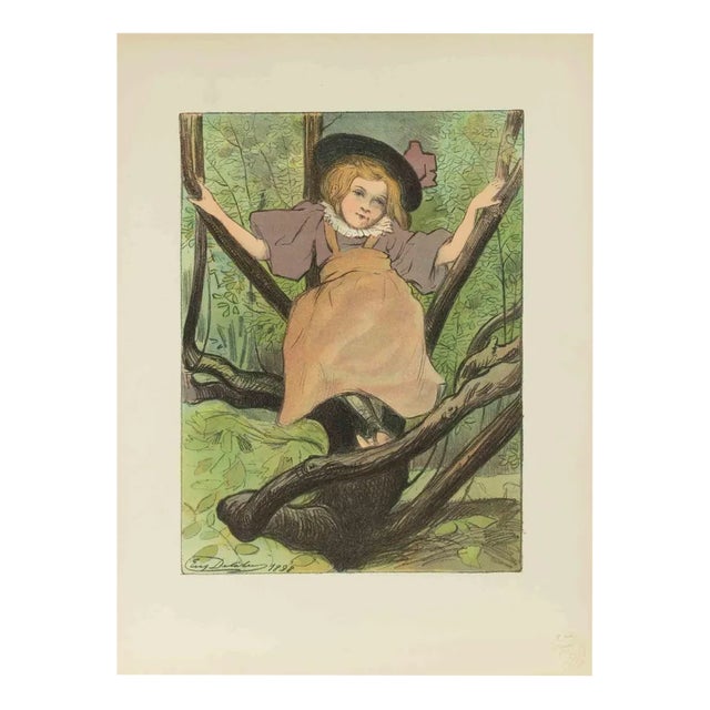 Eugène Delâtre, Kacia, Lithograph, 1898 For Sale