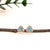 Modern 1.6Ct Sky Blue Topaz Stud Earrings With Diamond Halo: Solid 14k Gold, Trillion, Pair For Sale - Image 3 of 5