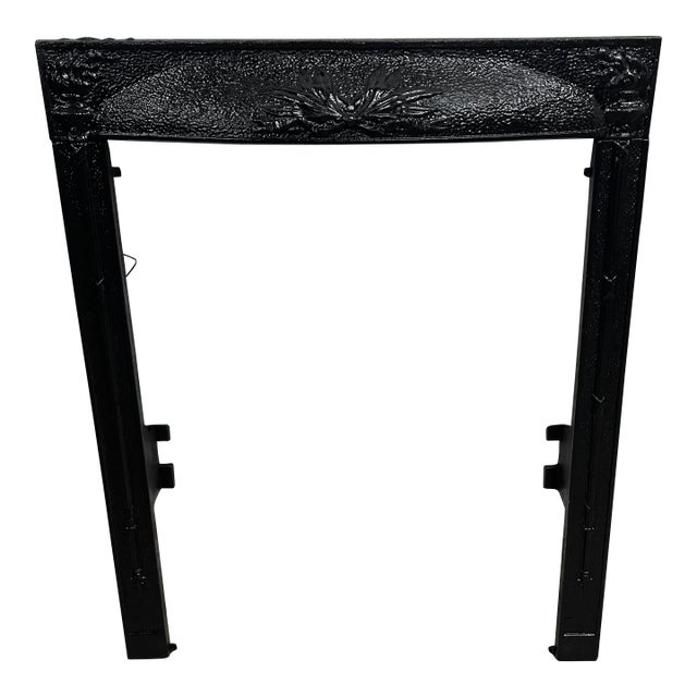 Late 19th Century Cast Iron Surround 25"w X 30" H - Ornate Victorian Era From Baton Rouge For Sale