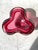 Mid-Century Modern Vintage Mid Century Ruby Red Bubble Barbini Murano Glass Ashtray For Sale - Image 3 of 7
