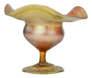 Glass Compote by Tiffany Studios Favrile, 1910s