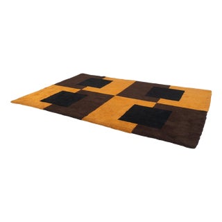 Mid-Century Modern Hand-Woven Rug, Italy, 1960s For Sale