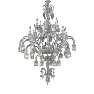 Collection Regina Chandelier in Metal and Crystal by Jago For Sale