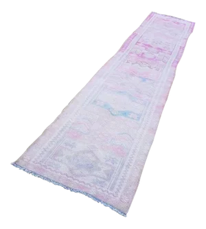Vintage Long Kurdish Runner With Borders