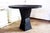 Black Artisan Shou Sugi Ban Bistro Round Dining Table For Sale - Image 8 of 11
