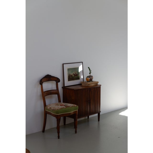 Danish Art Nouveau Chairs with Floral Needlepoint Seats, 1900s, Set of 2 For Sale - Image 15 of 18
